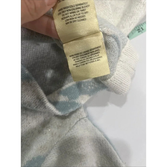 Sleeping on Snow Anthropologie Swirl Cloud Sweater Size M Wool Retro Holiday - Picture 7 of 7